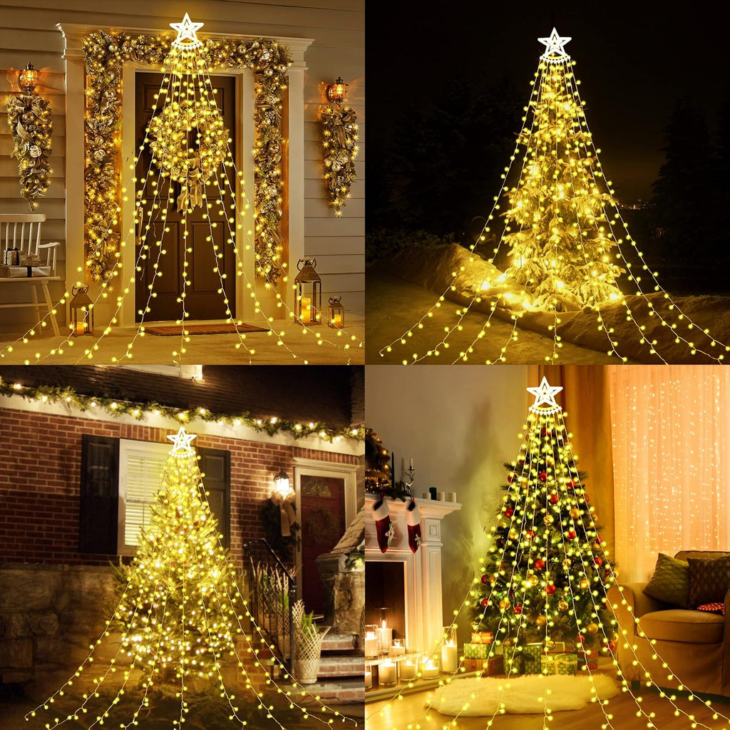 LUZ DE CASCADA NAVIDEÑA 317 LEDs