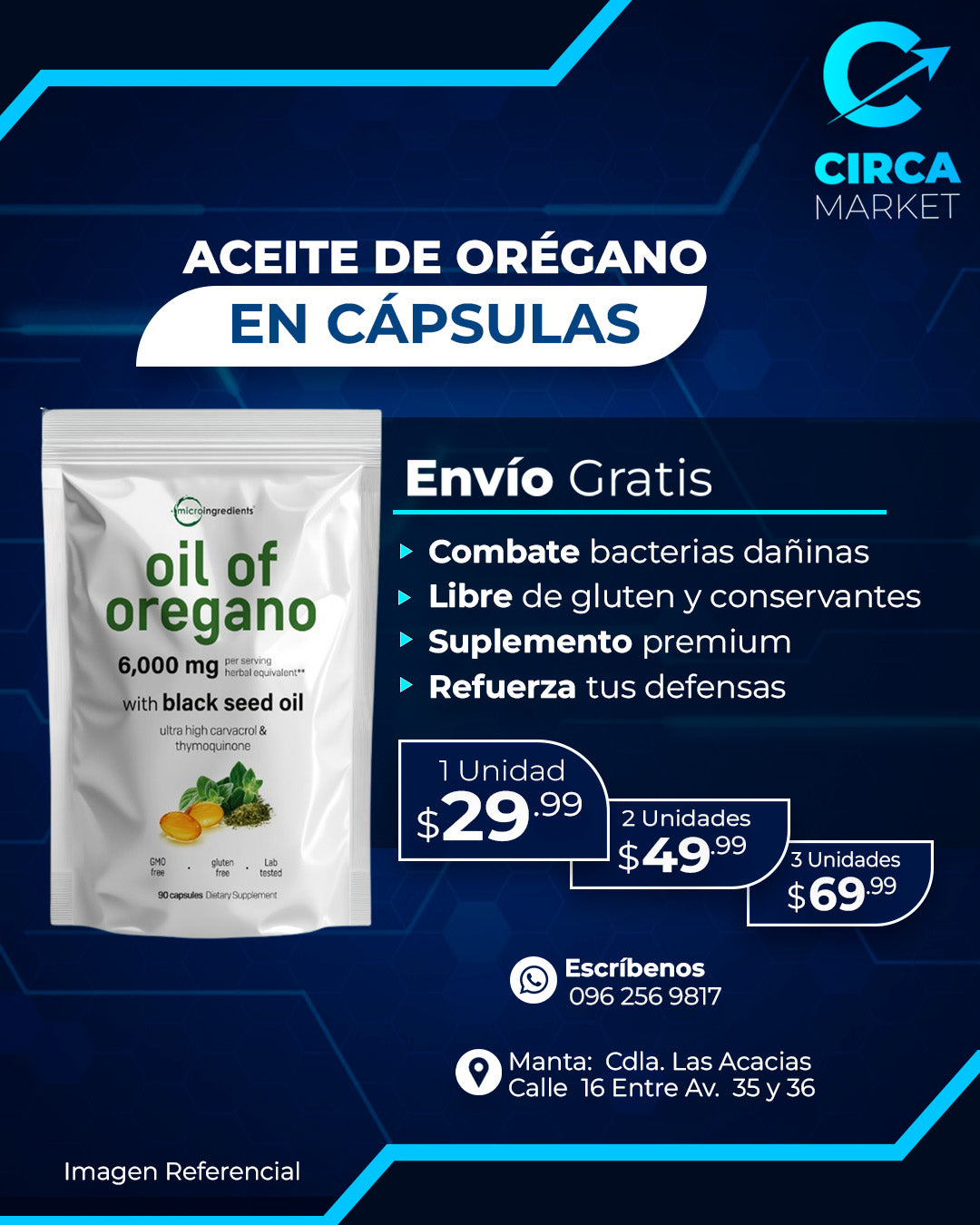 Aceite de Orégano - ¿Hinchazón, gases o malestar digestivo?