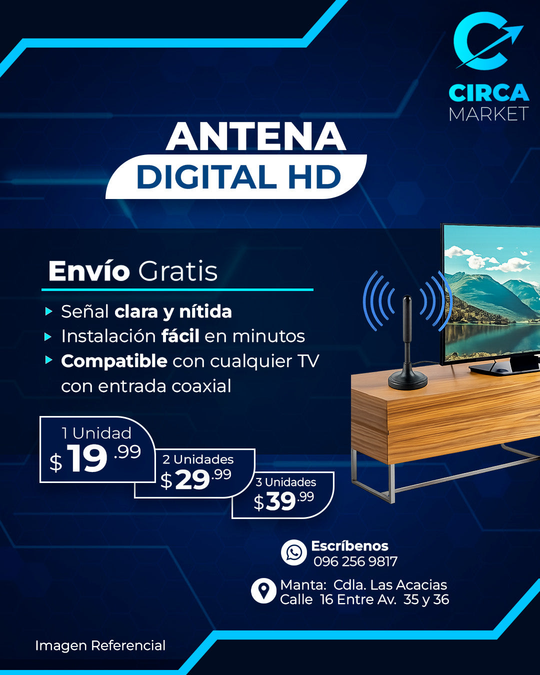 ANTENA TV HD + GRATIS NETFLIX