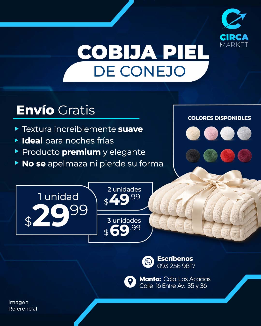COBIJA PIEL DE CONEJO PREMIUM